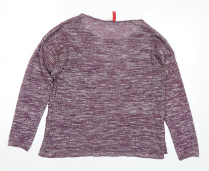 Womens UK Size S Divided Purple Pullover Jumper