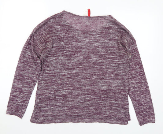 Womens UK Size S Divided Purple Pullover Jumper