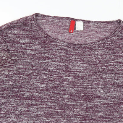 Womens UK Size S Divided Purple Pullover Jumper