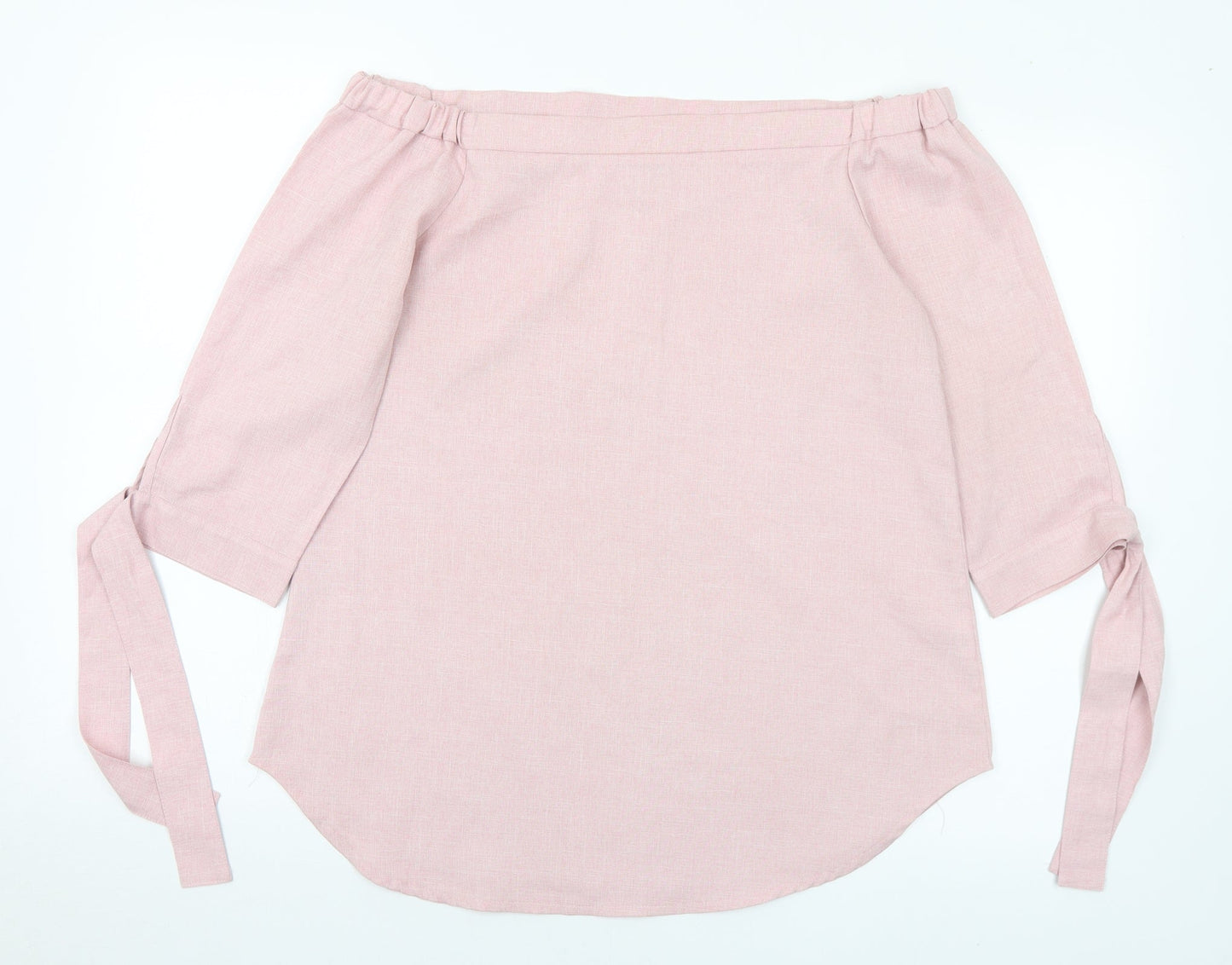 Womens UK Size 10 Lola May Pink Basic Blouse