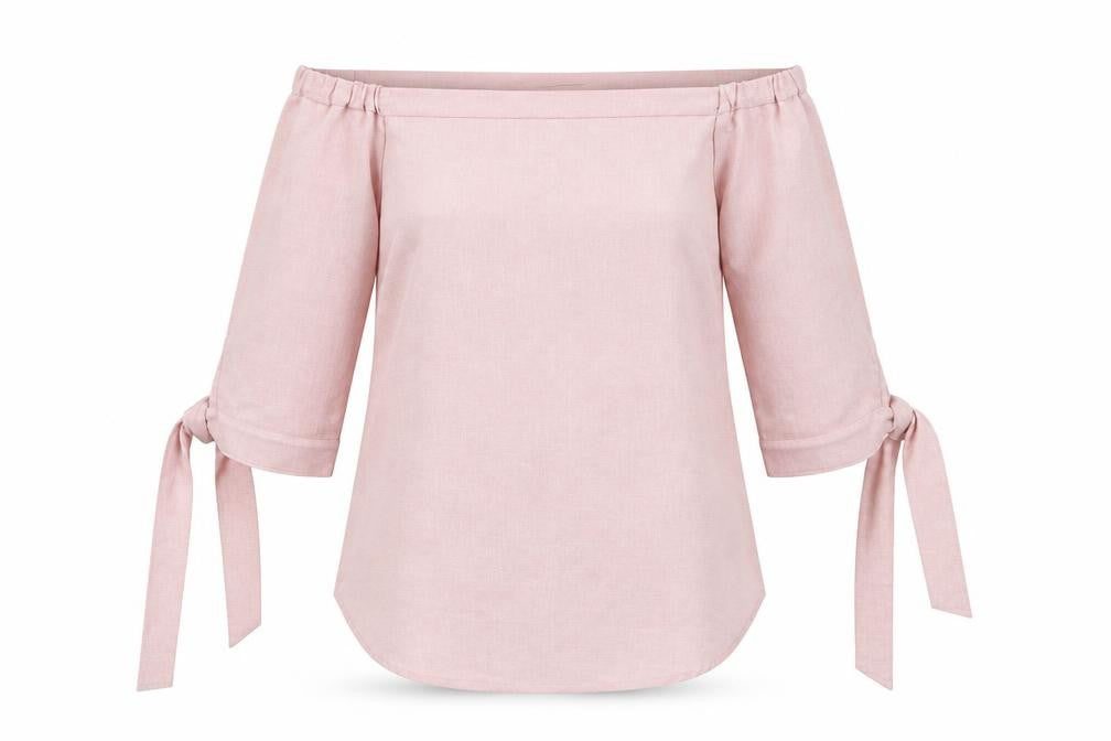 Womens UK Size 10 Lola May Pink Basic Blouse