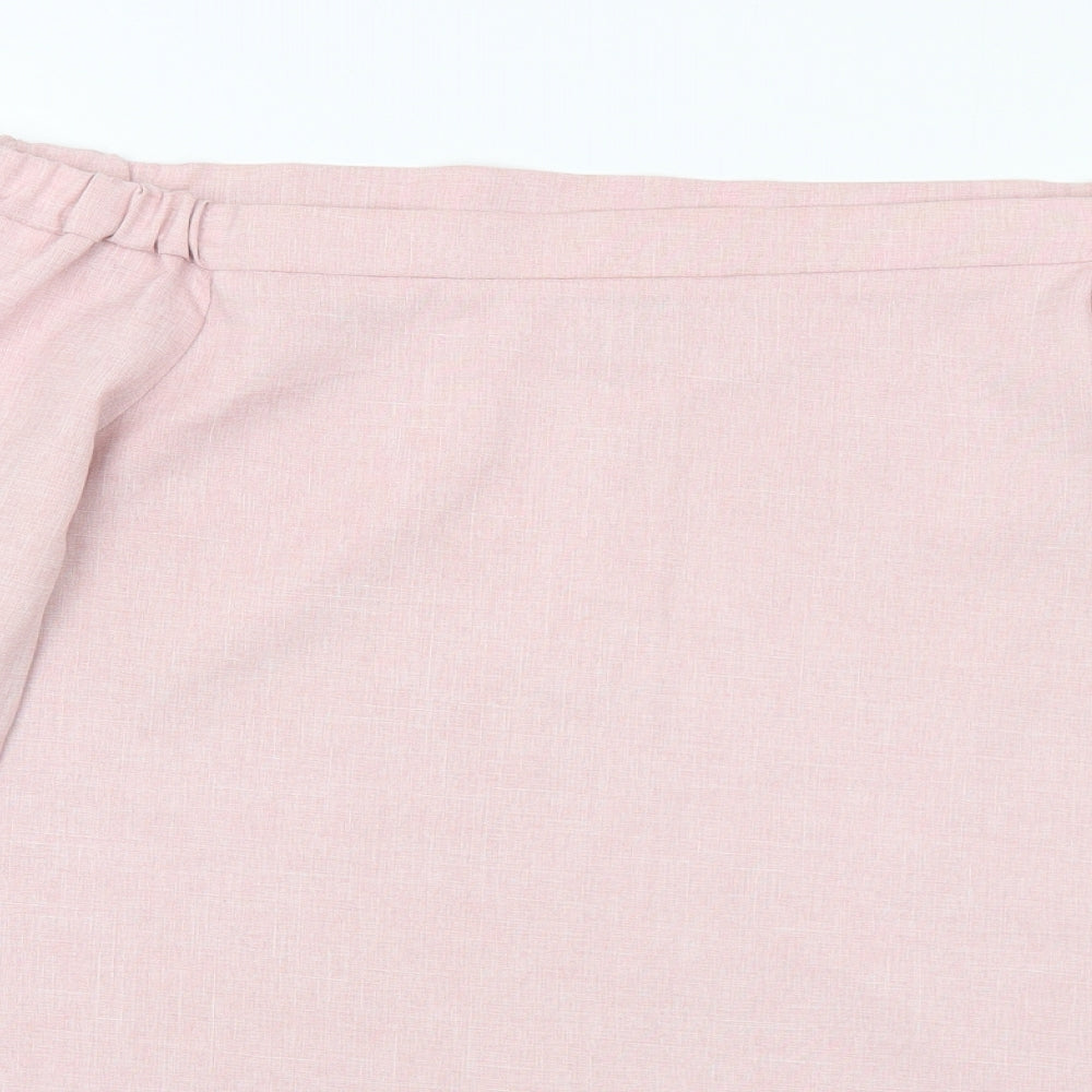 Womens UK Size 10 Lola May Pink Basic Blouse