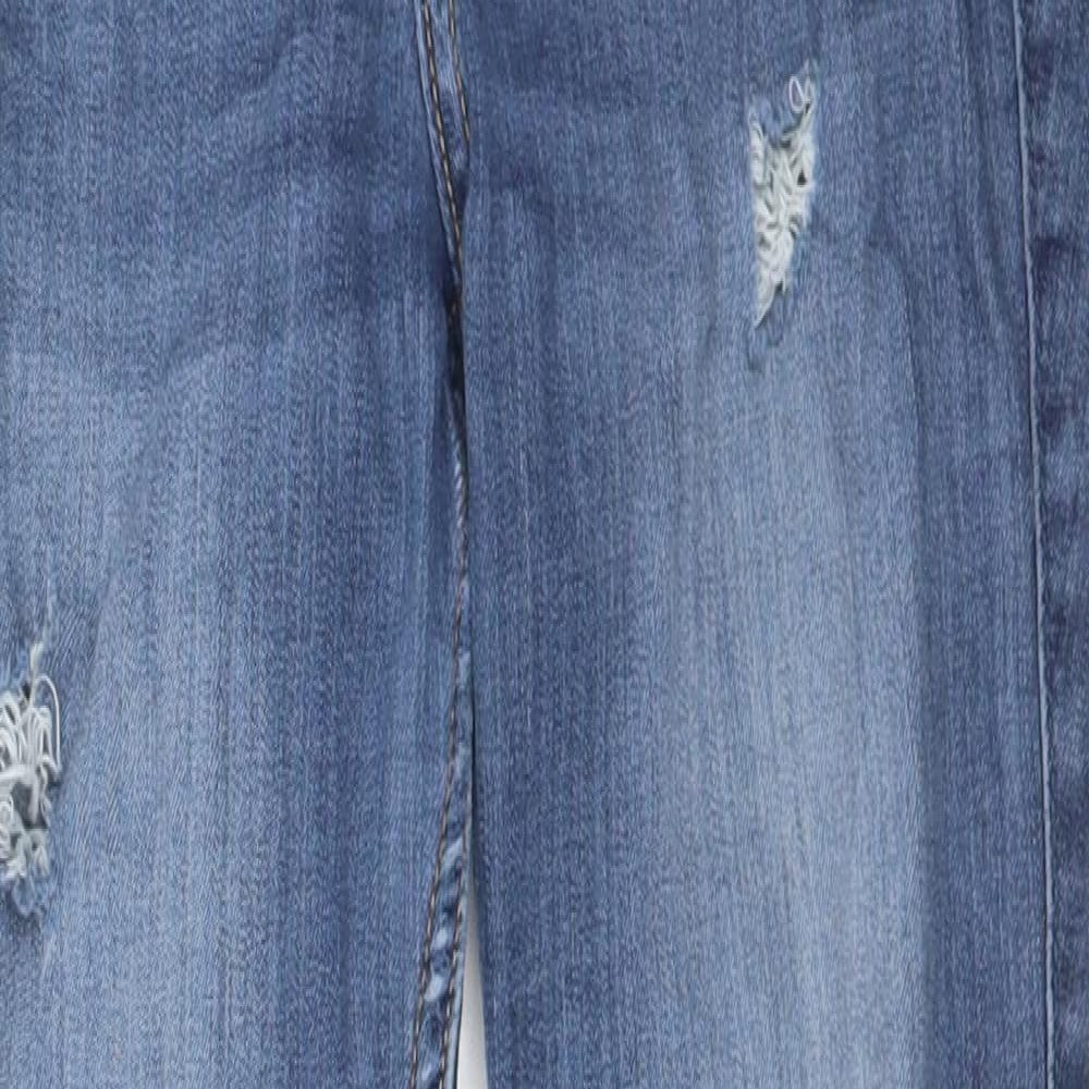 Hollister Womens Blue Cotton Skinny Jeans Size 27 in L28 in Extra-Slim Button