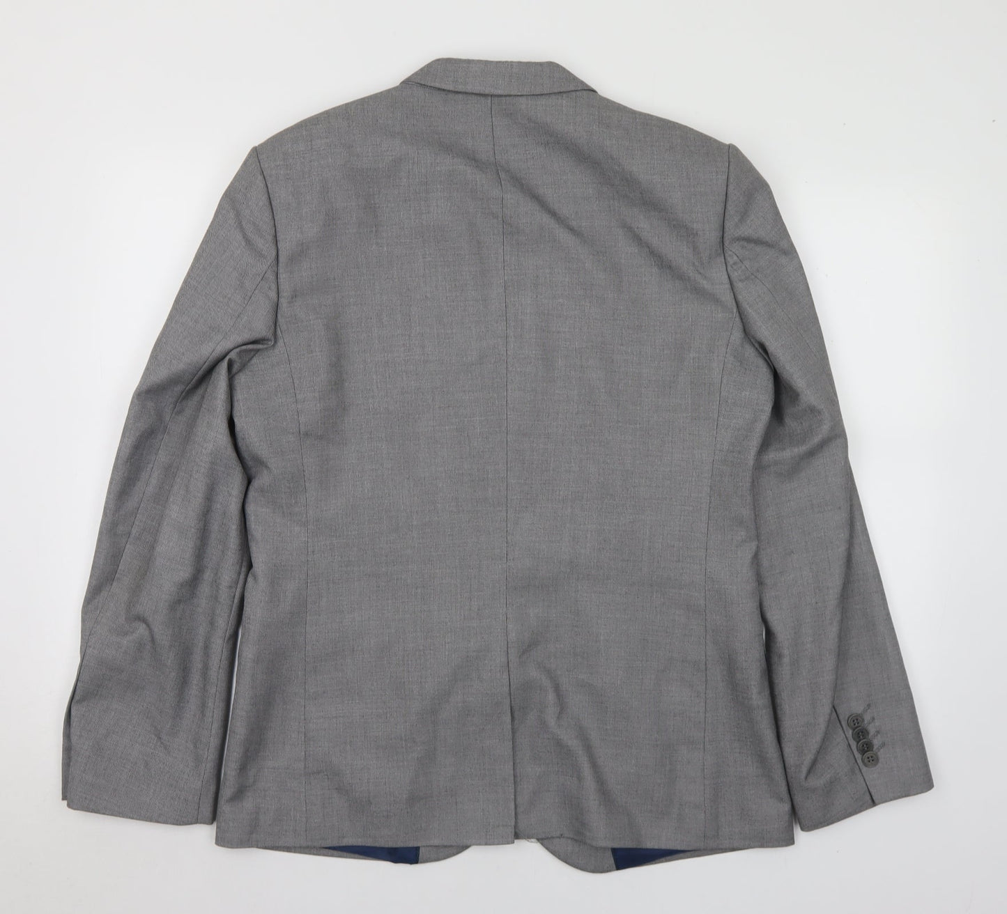 Mens UK Size 40 River Island Regular Grey Suit Jacket
