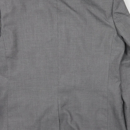 Mens UK Size 40 River Island Regular Grey Suit Jacket