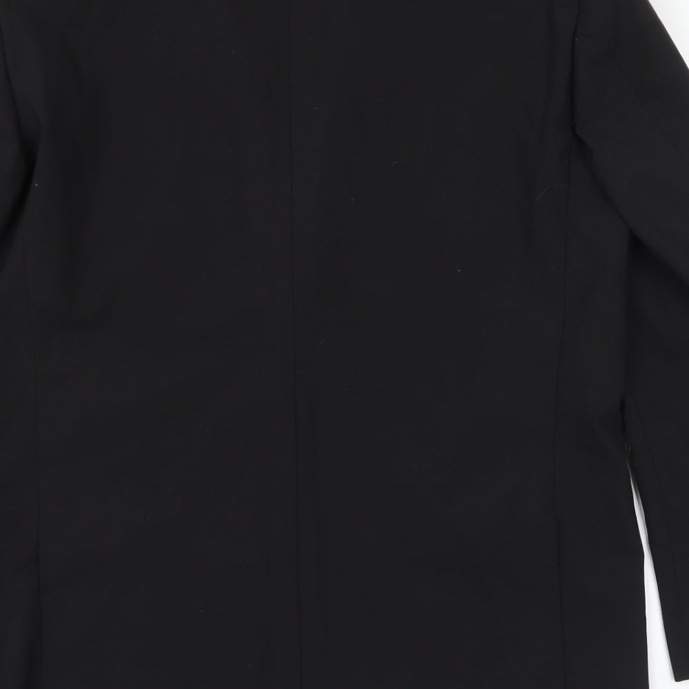 Mens UK Size 42 Lee Greenwood Regular Black Suit Jacket
