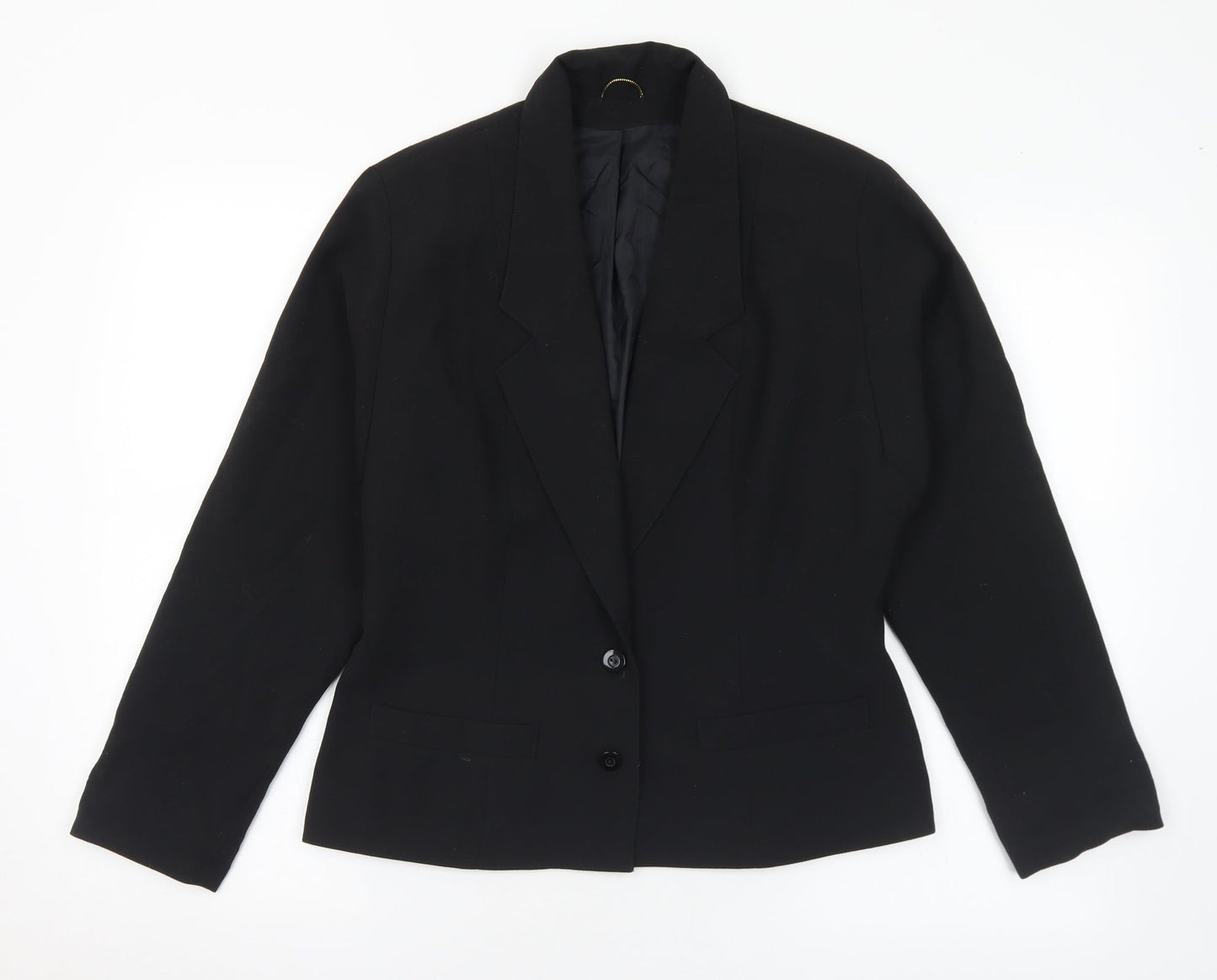 Principles Womens Black Polyester Jacket Suit Jacket Size 12