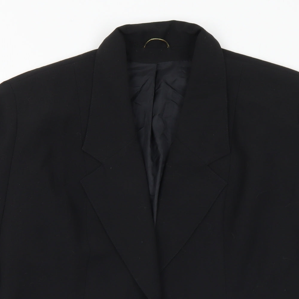 Principles Womens Black Polyester Jacket Suit Jacket Size 12