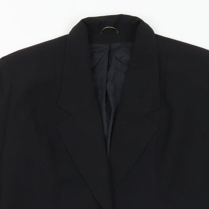 Principles Womens Black Polyester Jacket Suit Jacket Size 12