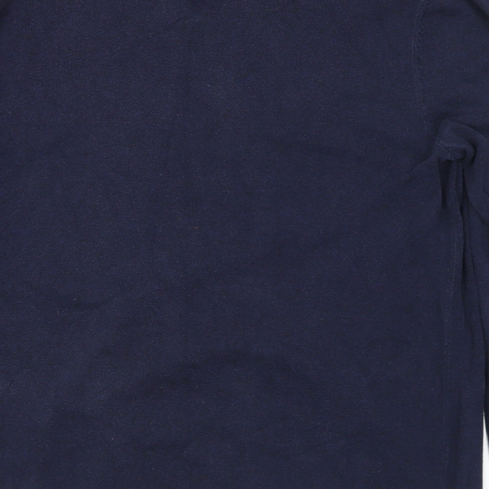 Topman Mens Blue Crew Neck Cotton Pullover Jumper Size M