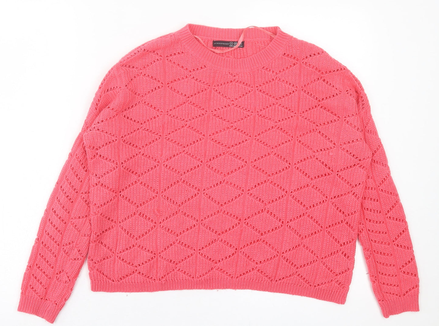 Womens UK Size 8 Atmosphere Pink Pullover Jumper