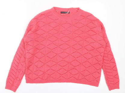 Womens UK Size 8 Atmosphere Pink Pullover Jumper