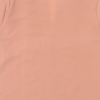 SheIn Womens Beige Polyester Basic Blouse Size S V-Neck