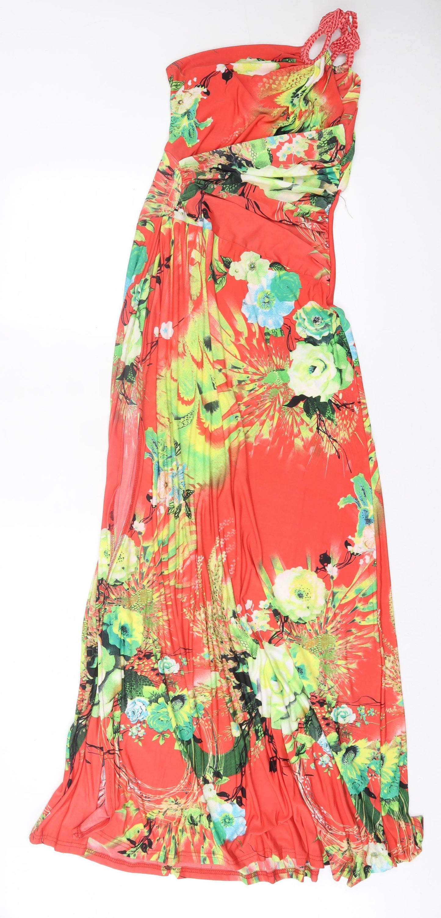 Portobello Punk Womens Multicoloured Floral Polyester A-Line Size S Off the Shoulder Pullover