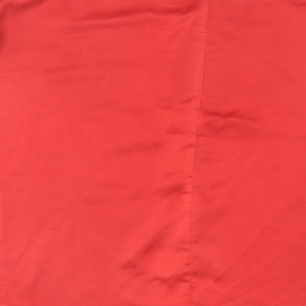 Womens UK Size L Mango Red Basic Blouse