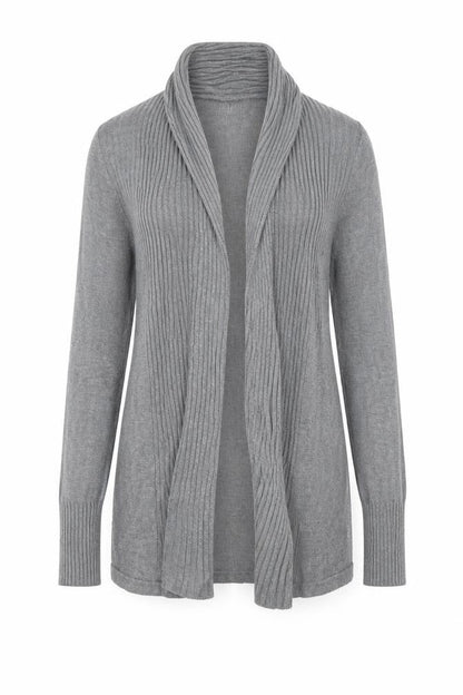 H&M Womens Grey V-Neck Viscose Cardigan Jumper Size M