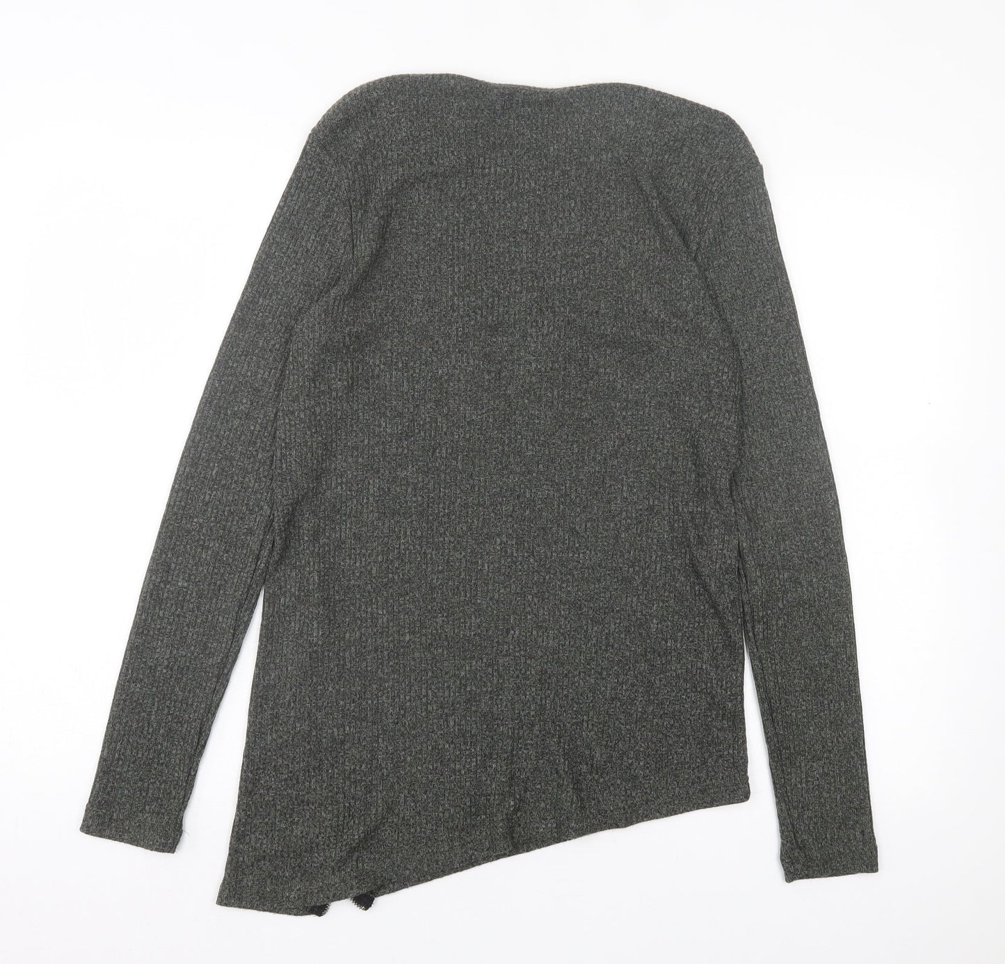 Womens UK Size S River Island Green Basic T-Shirt