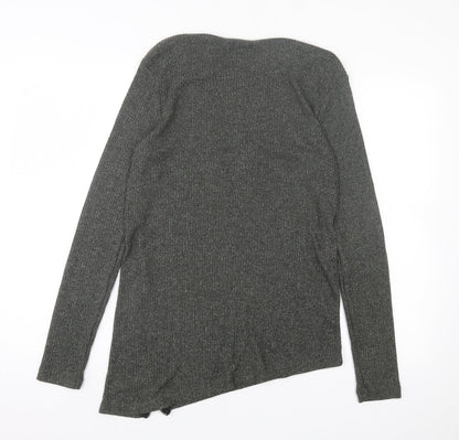 Womens UK Size S River Island Green Basic T-Shirt