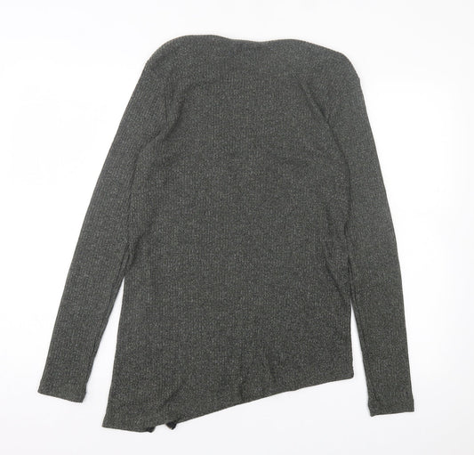 Womens UK Size S River Island Green Basic T-Shirt