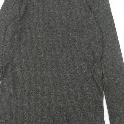 Womens UK Size S River Island Green Basic T-Shirt