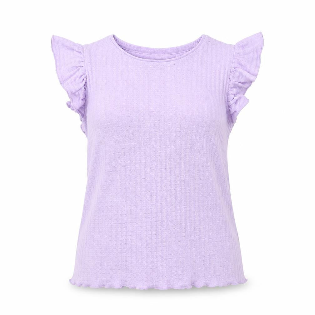 Womens UK Size S Dunnes Stores Purple Basic T-Shirt