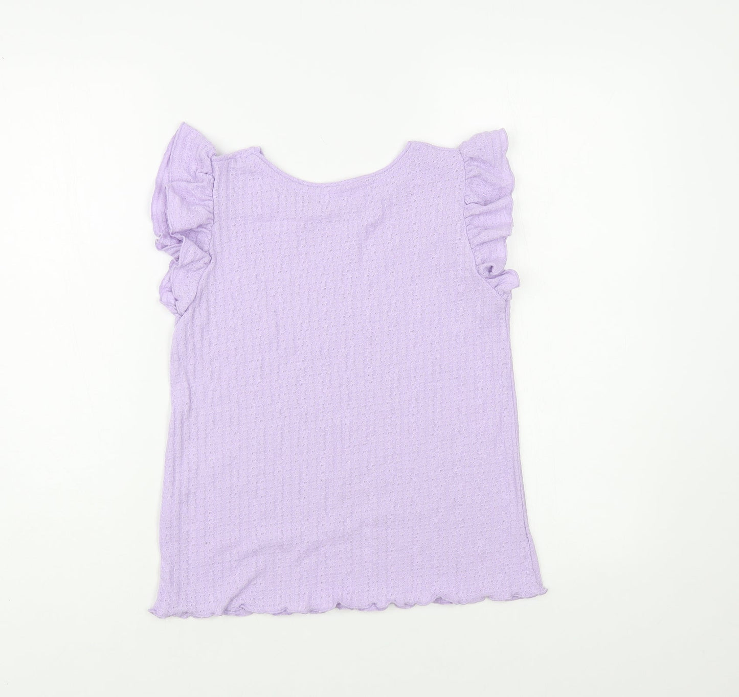 Womens UK Size S Dunnes Stores Purple Basic T-Shirt