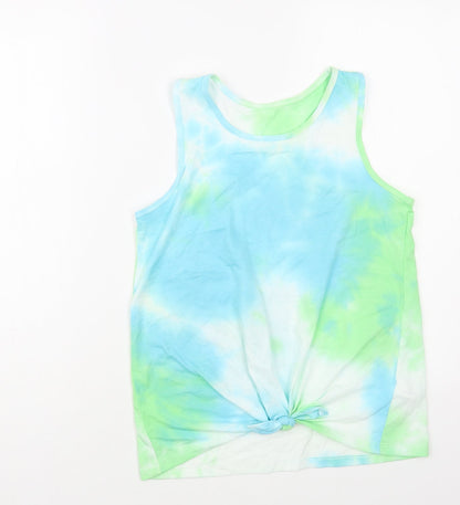 Womens UK Size S Dunnes Stores Blue Basic Tank