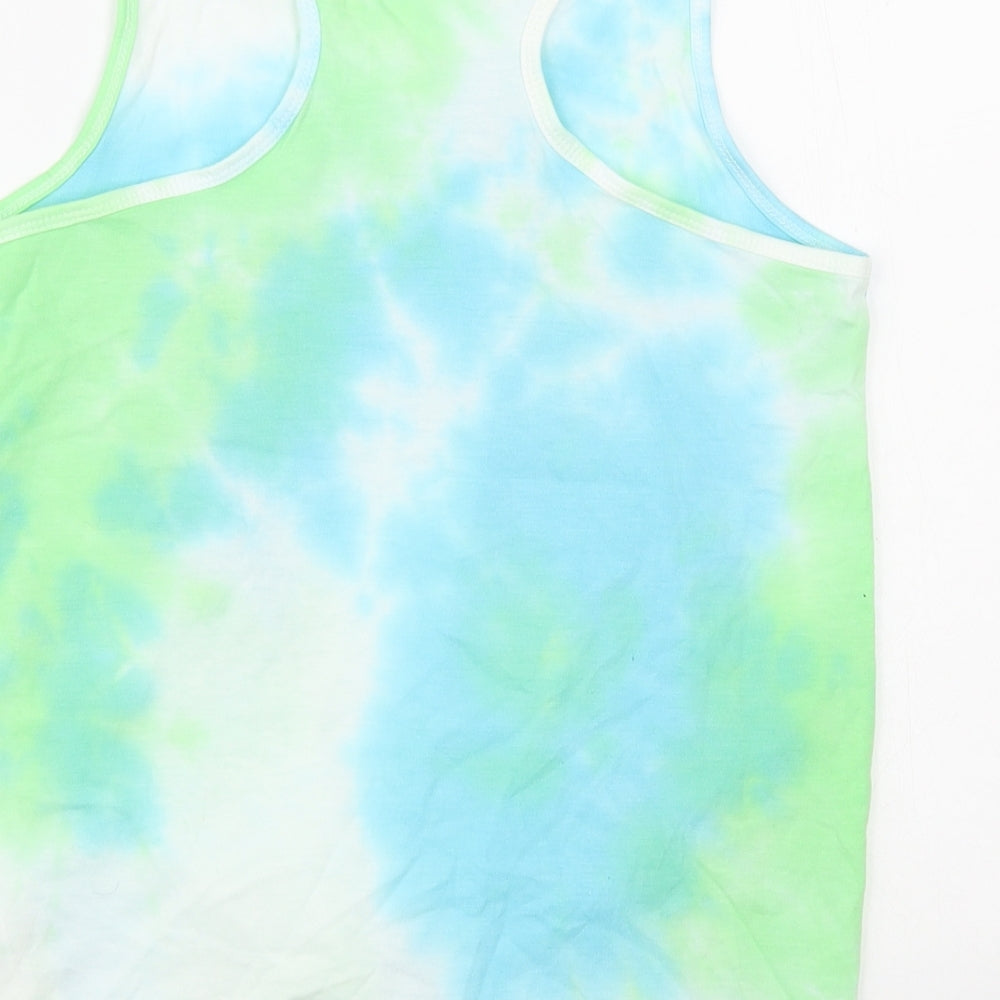 Womens UK Size S Dunnes Stores Blue Basic Tank