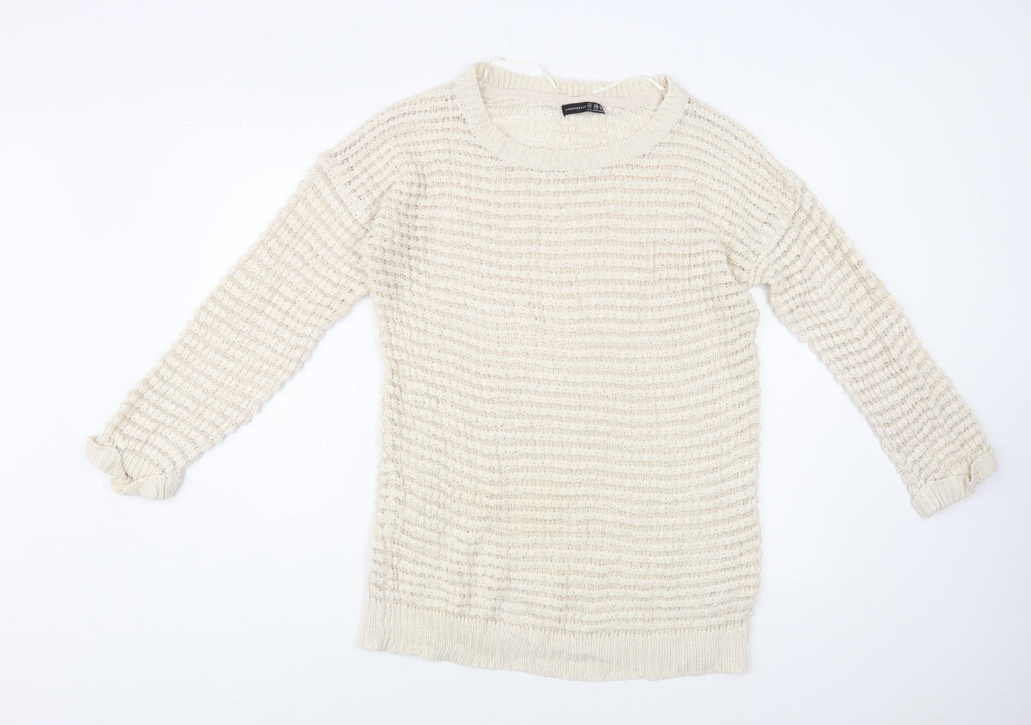 Womens UK Size 10 Atmosphere Beige Tunic Jumper
