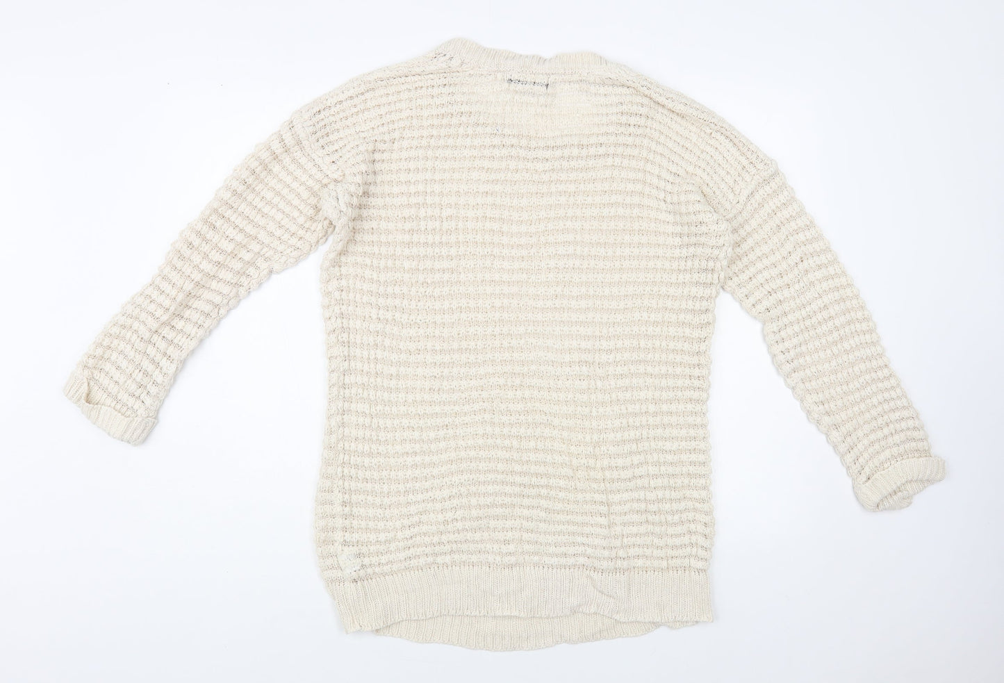 Womens UK Size 10 Atmosphere Beige Tunic Jumper