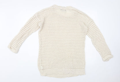 Womens UK Size 10 Atmosphere Beige Tunic Jumper