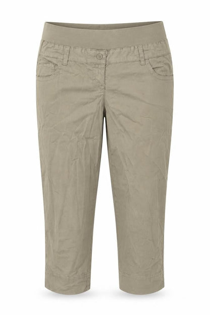 Womens UK Size S United Colors of Benetton Regular Fit Cropped Beige Trousers