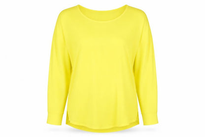 Womens UK Size XS Zara Yellow Basic Blouse