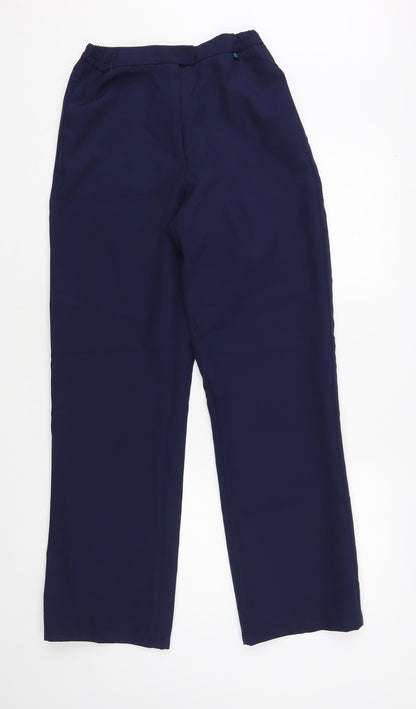 Hunter Womens Blue Polyester Dress Pants Trousers Size 8 L31 in Regular Button