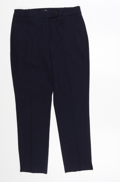 Womens UK Size 8 NEXT Regular Fit Dress Pants Blue Trousers