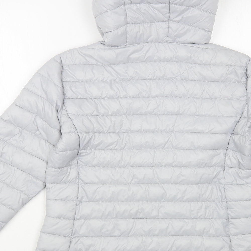 Womens UK Size S Dunnes Stores Grey Quilted Coat