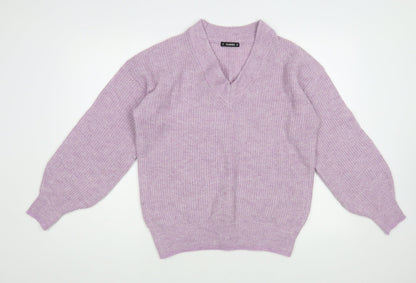 Womens UK Size XS Dunnes Stores Purple Pullover Jumper