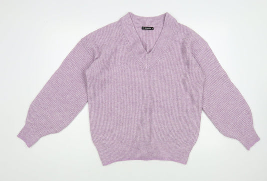 Womens UK Size XS Dunnes Stores Purple Pullover Jumper