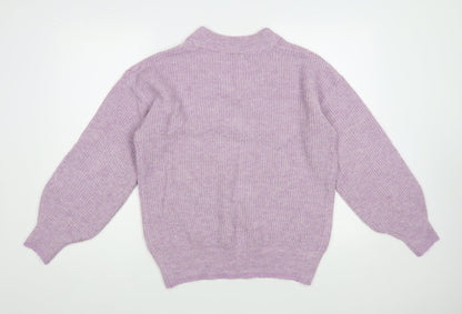 Womens UK Size XS Dunnes Stores Purple Pullover Jumper