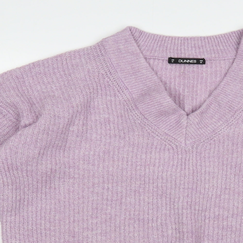 Womens UK Size XS Dunnes Stores Purple Pullover Jumper