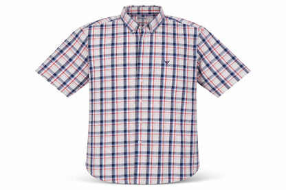 Mens UK Size XL Morley Grey  Button-Up Short Sleeve Casual Shirt