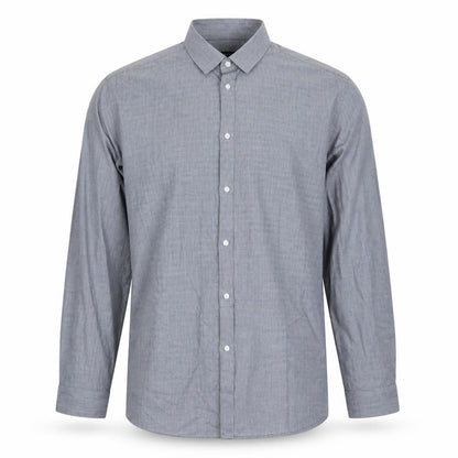 Mens UK Size 17 Taylor & Wright Blue  Button-Up Long Sleeve Casual Shirt