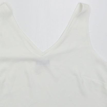 Womens UK Size 14 Wallis White Basic Tank
