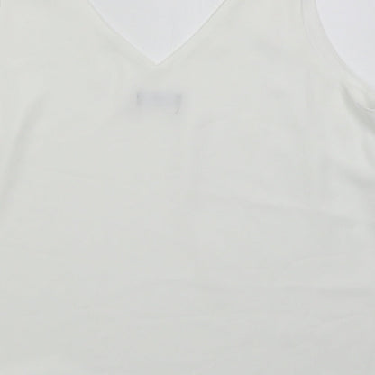 Womens UK Size 14 Wallis White Basic Tank