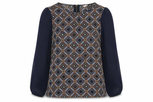 Womens UK Size 10 New Look Blue Basic Blouse