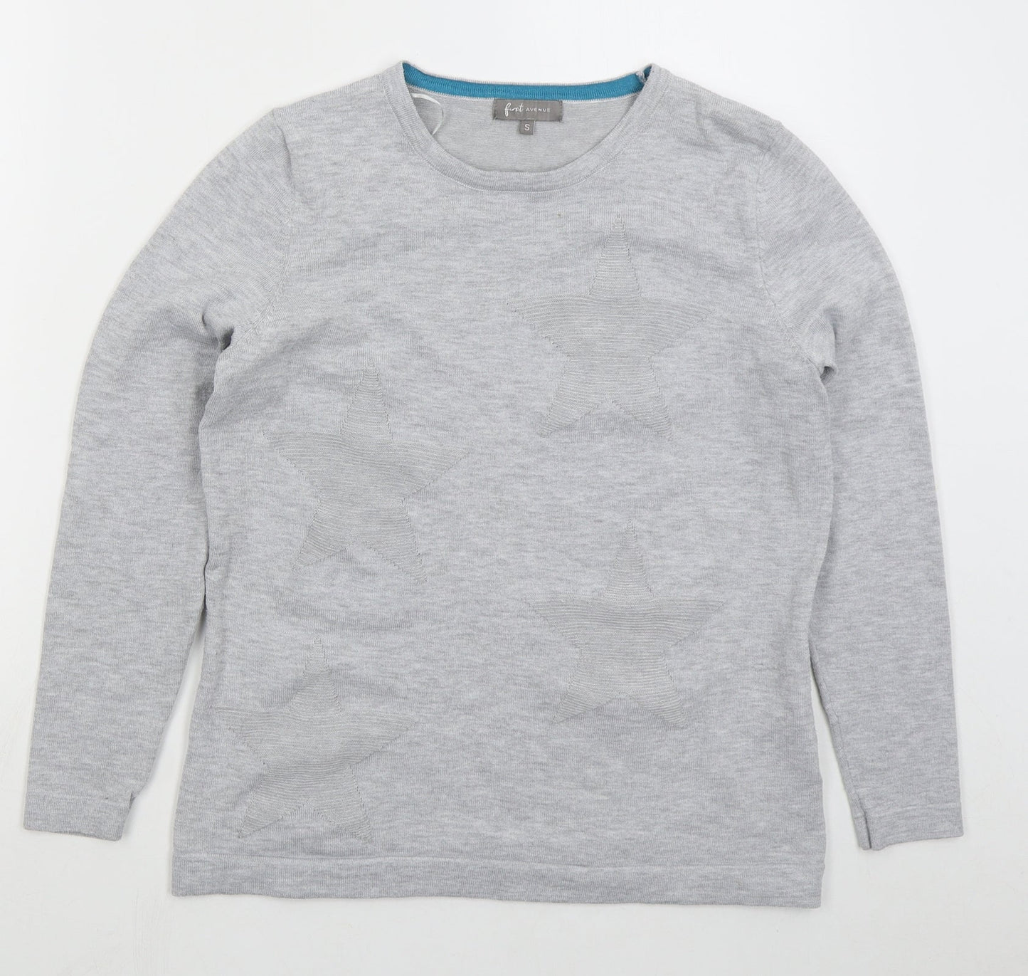 Womens UK Size S First Avenue Grey Pullover Jumper