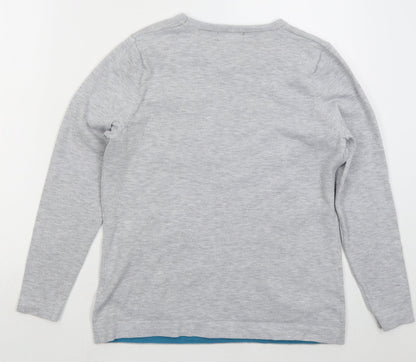 Womens UK Size S First Avenue Grey Pullover Jumper