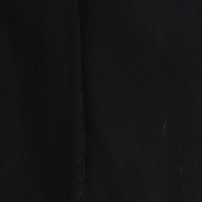 Bonmarché Womens Black Cotton Skinny Jeans Size 10 L29 in Regular Button