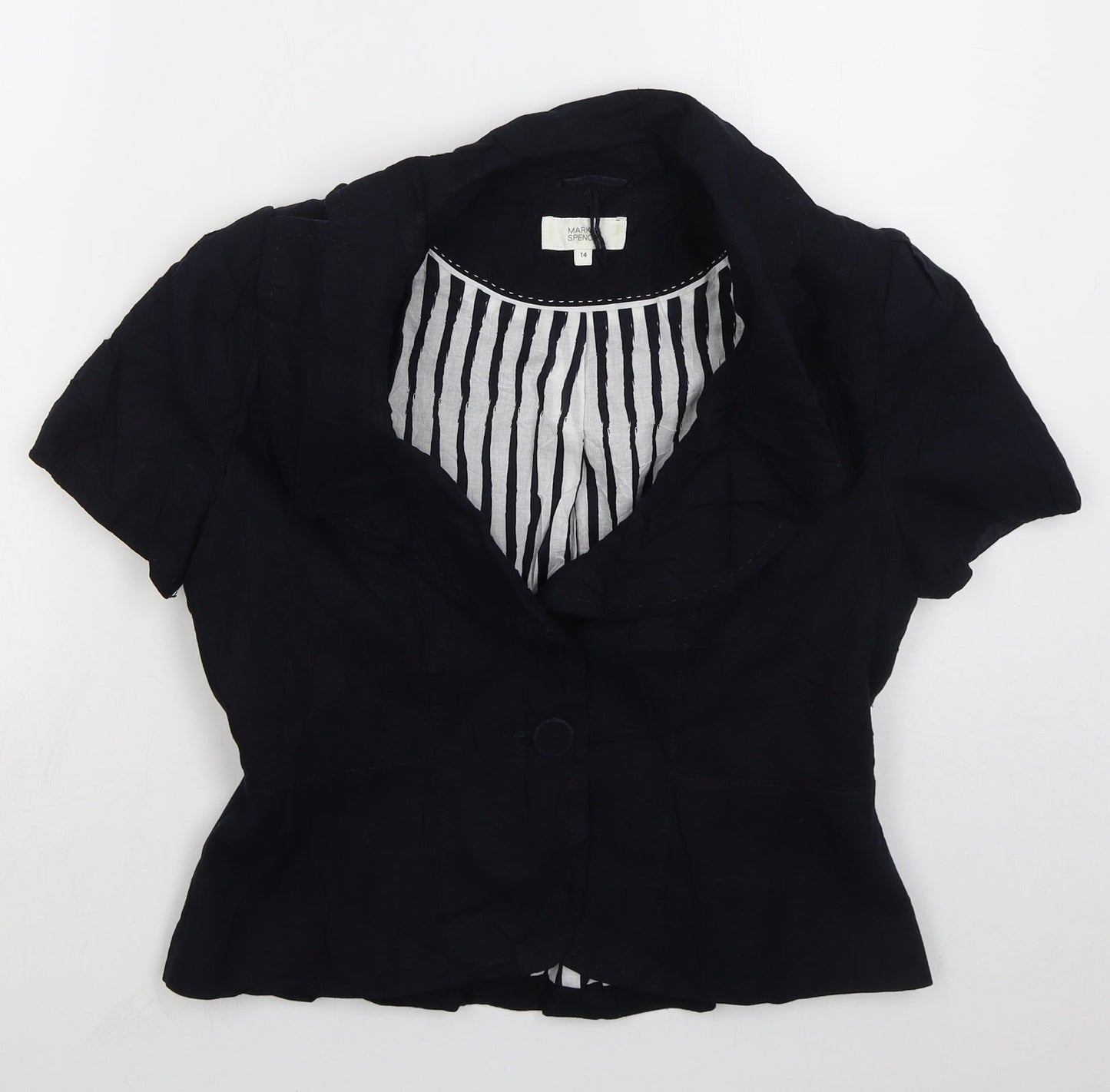 Womens UK Size 14 Marks and Spencer Blue Jacket
