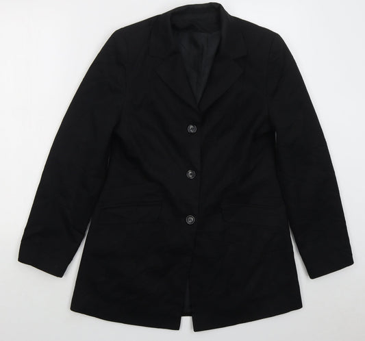 Dorothy Perkins Womens Black Polyester Jacket Suit Jacket Size 12